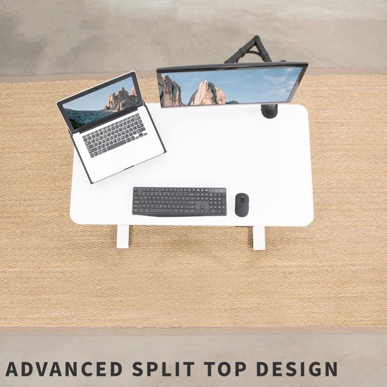 VIVO Electric 44"x 24" Sit Stand Desk, Height Adjustable Workstation (E144B series)