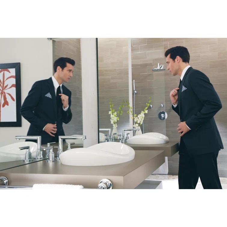 Arris Widespread Bathroom Faucet with Drain Assembly