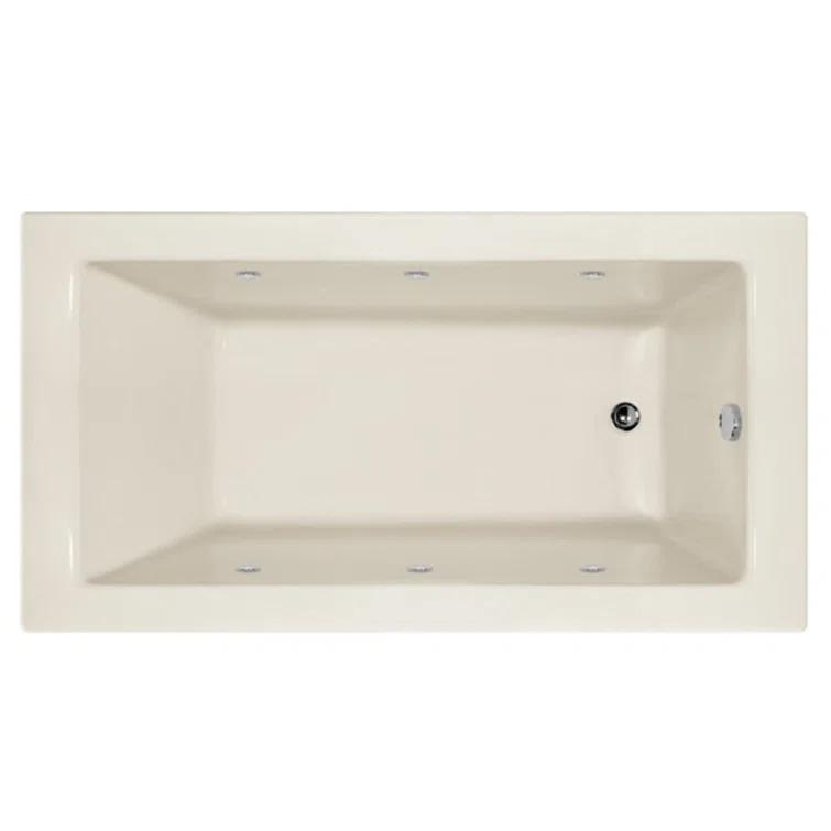 Designer Sydney 60" x 30" Alcove Soaking Acrylic Bathtub