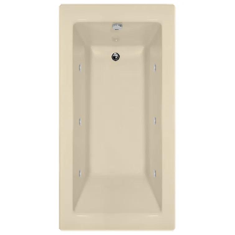 Designer Sydney 60" x 30" Alcove Soaking Acrylic Bathtub