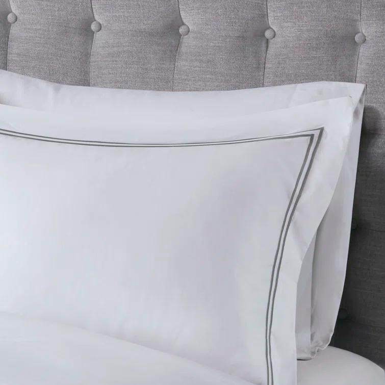 Madison Park Signature 500 Thread Count Luxury Collection 100% Cotton Sateen Embroidered Comforter Set