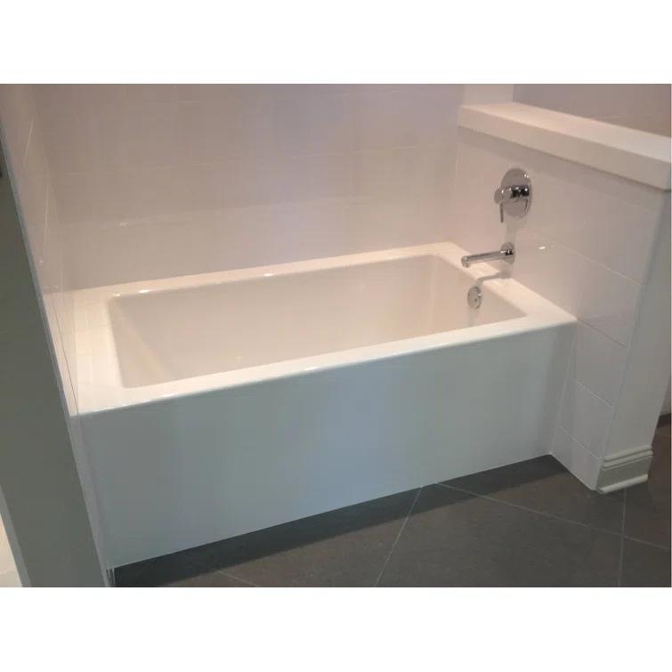 Hydro Systems Designer Sydney 60" x 30" Alcove Soaking Acrylic Bathtub SYD6030ATO-WHI-RH