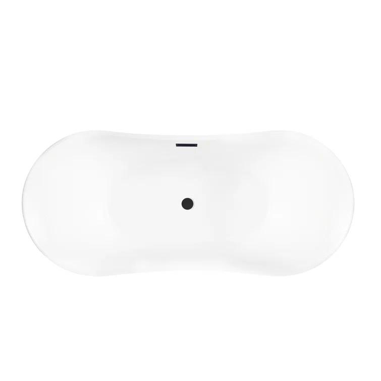 67" x 31" Freestanding Soaking Bathtub