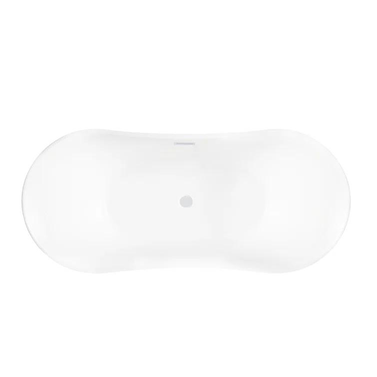 67" x 31" Freestanding Soaking Bathtub