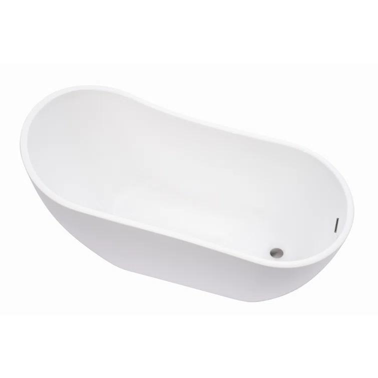 Amara Acrylic Freestanding Soaking Bathtub