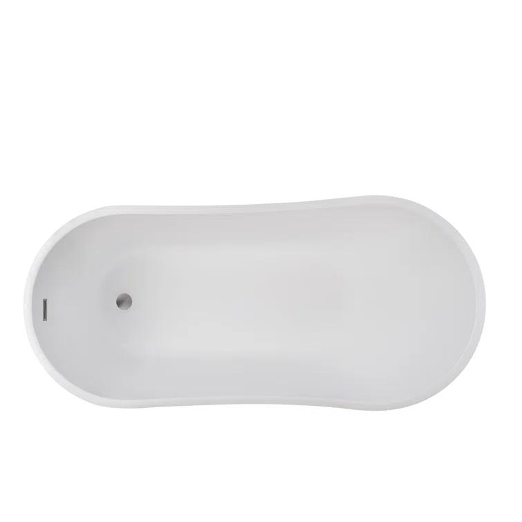Amara Acrylic Freestanding Soaking Bathtub