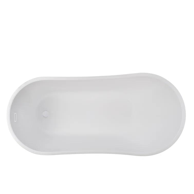 Amara Acrylic Freestanding Soaking Bathtub