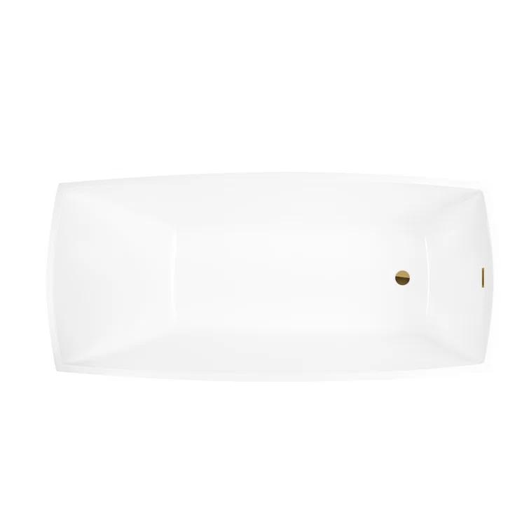 Vanity Art 67" X 31" Acrylic Freestanding Bathtub