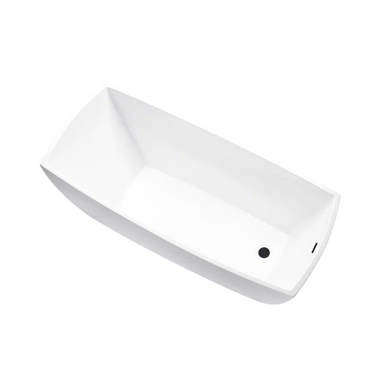 Vanity Art 67" X 31" Acrylic Freestanding Bathtub