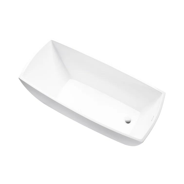 Vanity Art 67" X 31" Acrylic Freestanding Bathtub