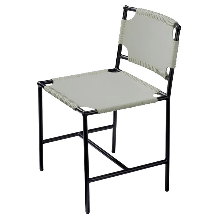 Jamie Young Company Asher Leather Upholstered Side Chair