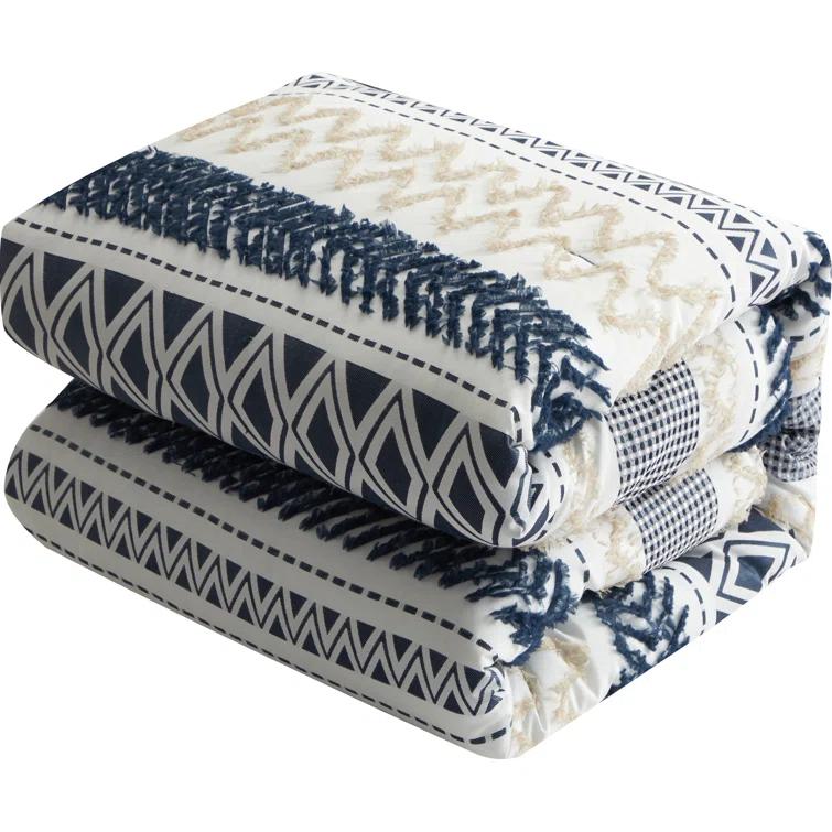 Ivanna 7 Piece Geometric Comforter Set