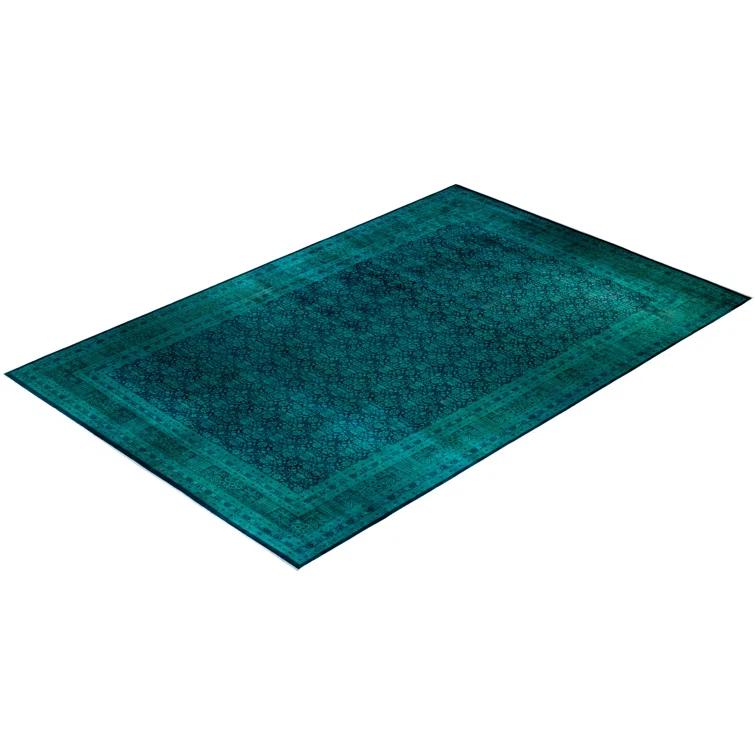 Isabelline One-of-a-Kind 18' 7" X 12' 1" 2000s Wool Area Rug in Blue