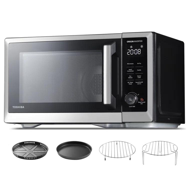 Toshiba 7-in-1 Countertop Microwave Air Fryer Inverter Technology Convection Microwave Smart Sensor