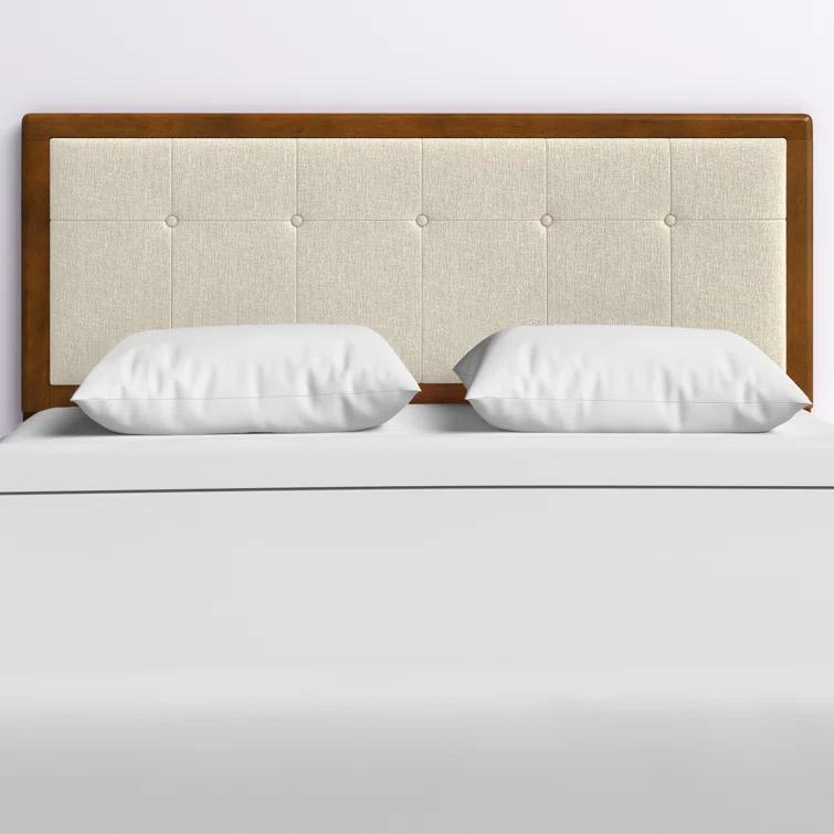 Draper Tufted Fabric and Wood Headboard