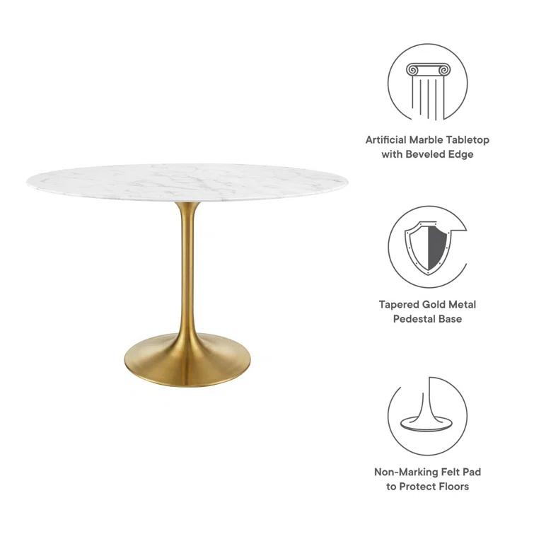 Modway Modway Lippa 48" Oval Dining Table