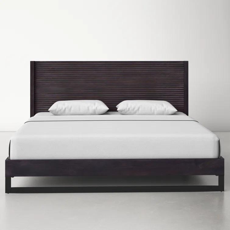 Nagle Cutout Mango Wood Bed