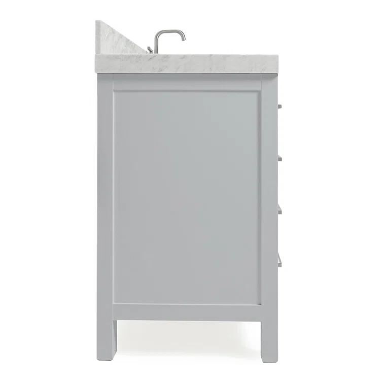 Cambridge 42'' Single Bathroom Vanity with Carrara Marble Top