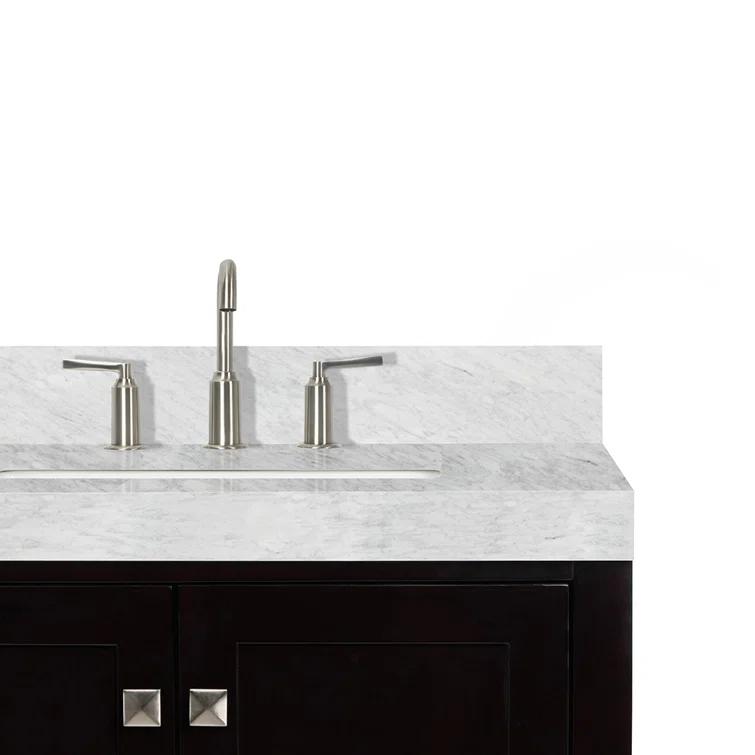 Cambridge Double Bathroom Vanity with Carrara Marble Top