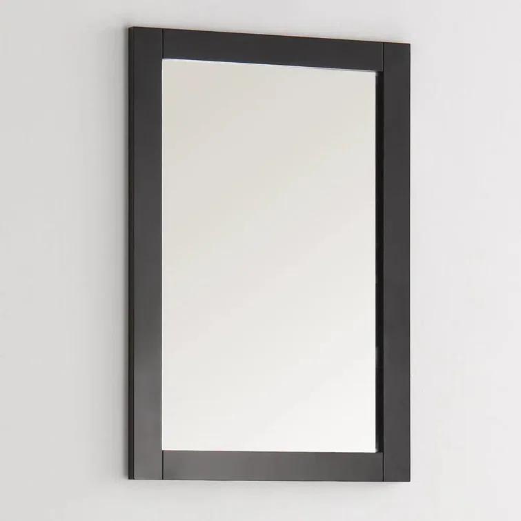Hartford 20" Traditional Rectangular Wood Framed Bathroom Vanity Mirror