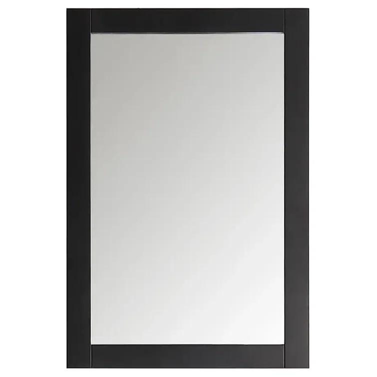 Hartford 20" Traditional Rectangular Wood Framed Bathroom Vanity Mirror