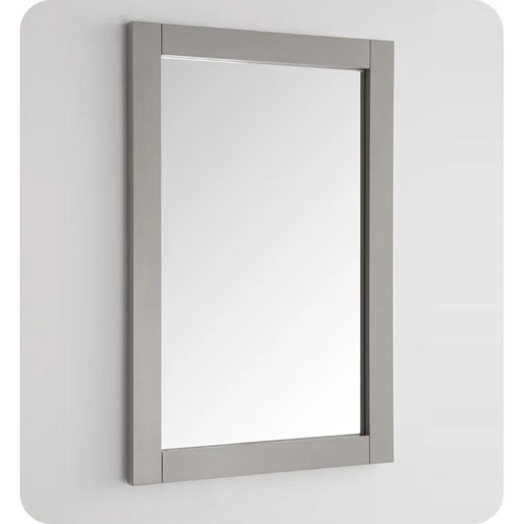 Hartford 20" Traditional Rectangular Wood Framed Bathroom Vanity Mirror