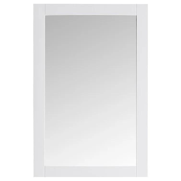 Hartford 20" Traditional Rectangular Wood Framed Bathroom Vanity Mirror
