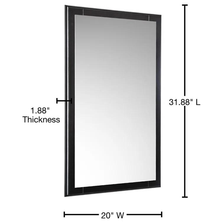 Oxford Wood Flat Wall Mirror