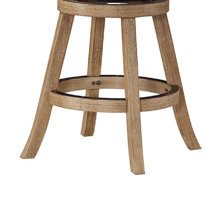 Swivel Solid Wood Counter Stool