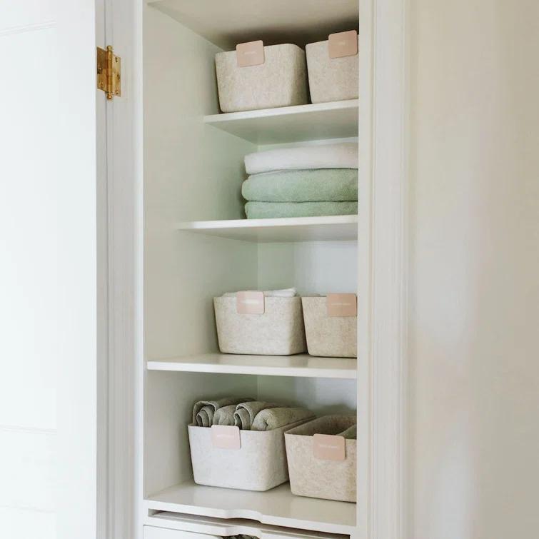 SortJoy Wide Stone Sculpted Storage Bin