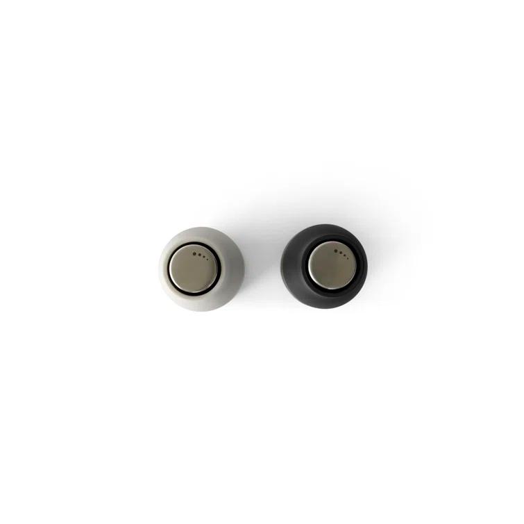 Ash & Carbon Ceramic Bottle Shaped Salt and Pepper Grinder Set