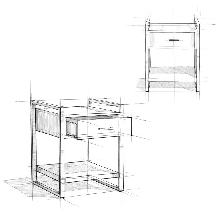 Riverside 1 - Drawer Nightstand