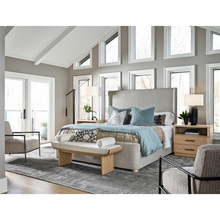 Upholstered Slat Bed