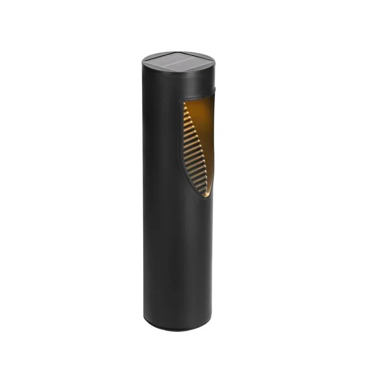 Techko 12.2" Solar Bollard LED Pathway Light (Set of 2)