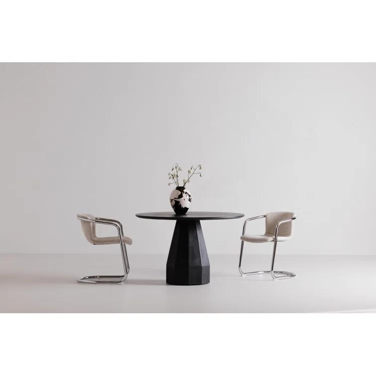 Aldora Concrete Round Outdoor Dining Table (47")