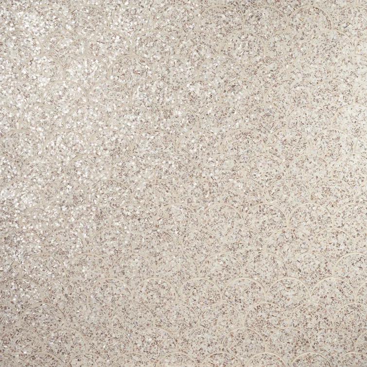 Shoal 5" Fishscale Terrazzo and Pearl Wall & Floor Mosaic Tile (0.74 Sq. Ft. / Sheet)