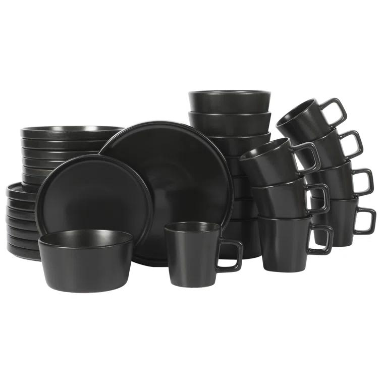 Gibson Soho Lounge Stoneware Dinnerware Set - Service for 8