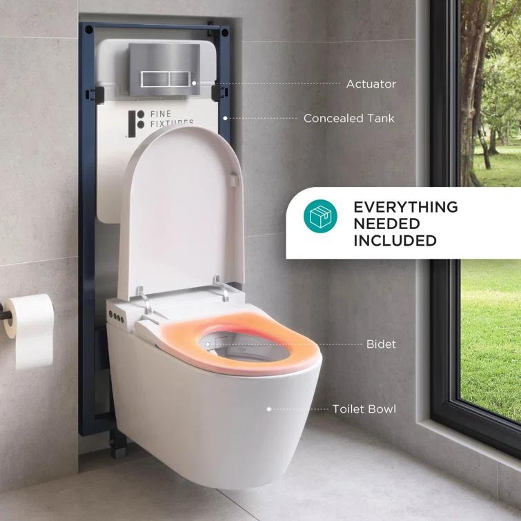 Smart Wall Mounted Toilet and Bidet