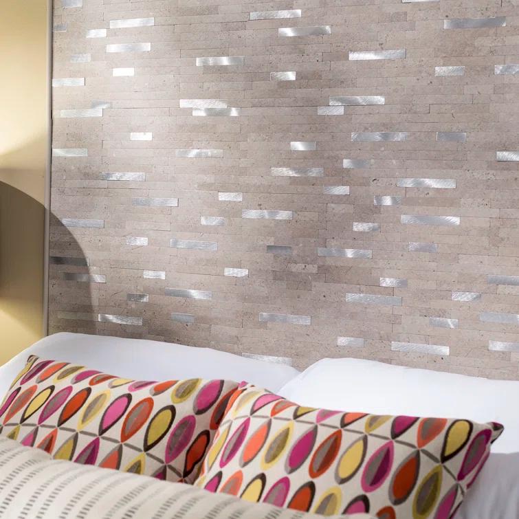 12'' W x 12.75'' L PVC Peel and Stick Mosaic Tile