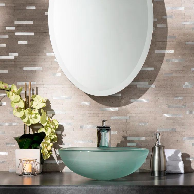 12'' W x 12.75'' L PVC Peel and Stick Mosaic Tile