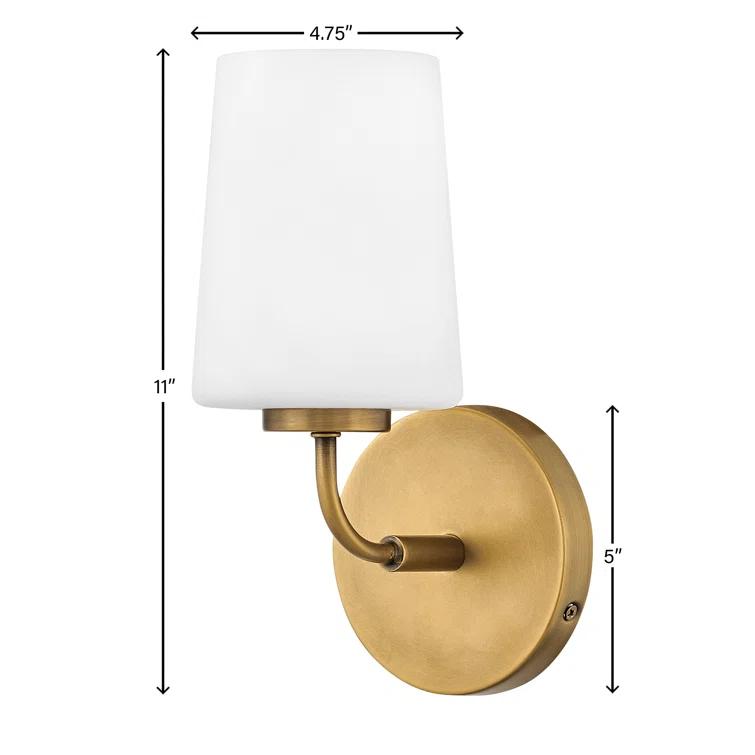 Fitz Single Frosted Dimmable Bath Sconce
