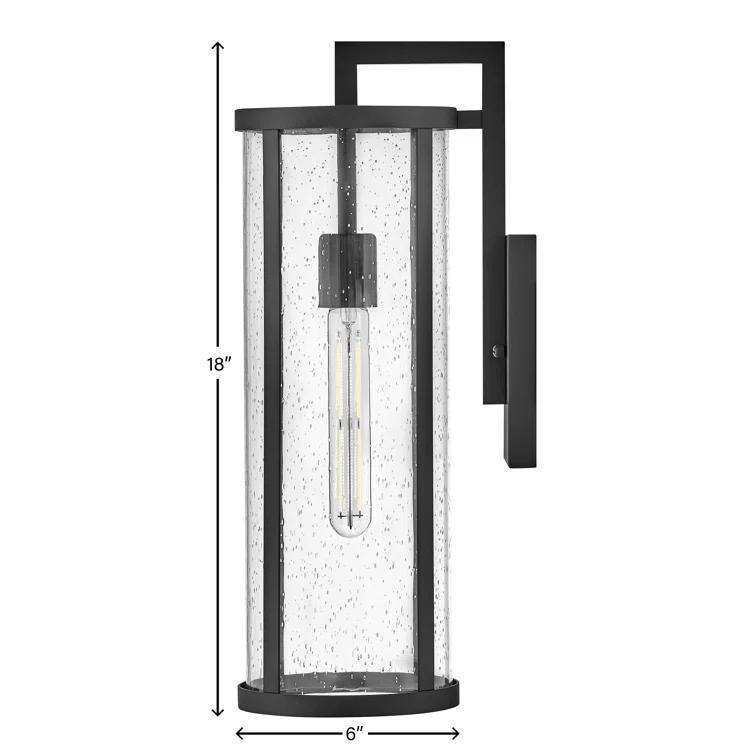 Iriye Single Light Cylinder Outdoor Aluminum Wall Light