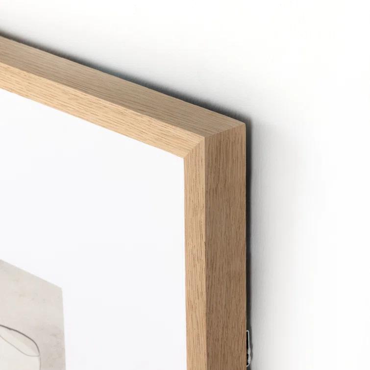 Vertical Grain White Oak Framed Still Life Print