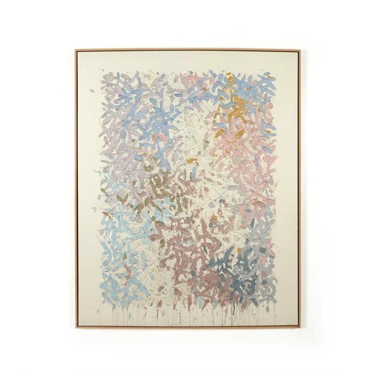 Our Hands Are Open No. 14 Wall Art by Tyler Guinn - Blue / 48.5" x  60"