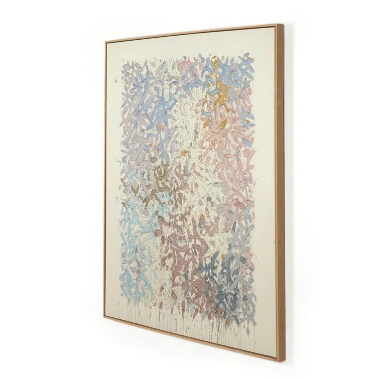 Our Hands Are Open No. 14 Wall Art by Tyler Guinn - Blue / 48.5" x  60"