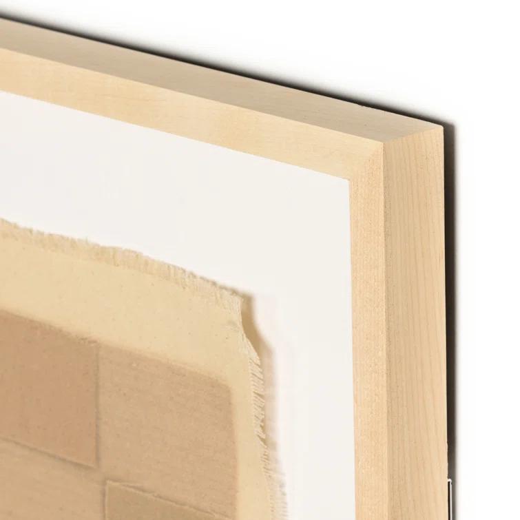 Checkered Earth Tones Wall Art by Shaina Page - Natural / 24" x 18"