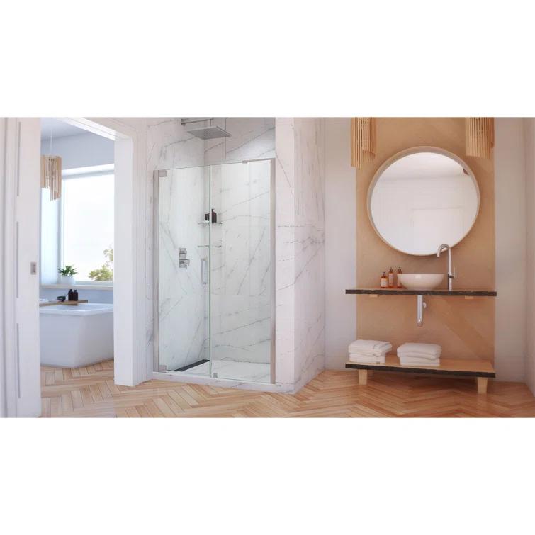Elegance-LS 57.75" W x 72" H Pivot Frameless Shower Door with ClearMax™ Technology