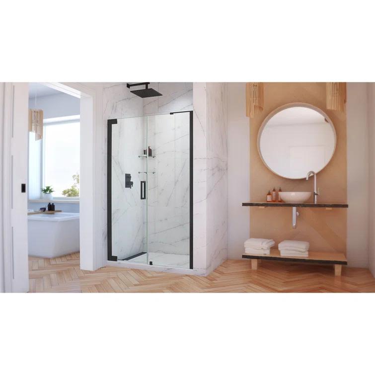 Elegance-LS 57.75" W x 72" H Pivot Frameless Shower Door with ClearMax™ Technology