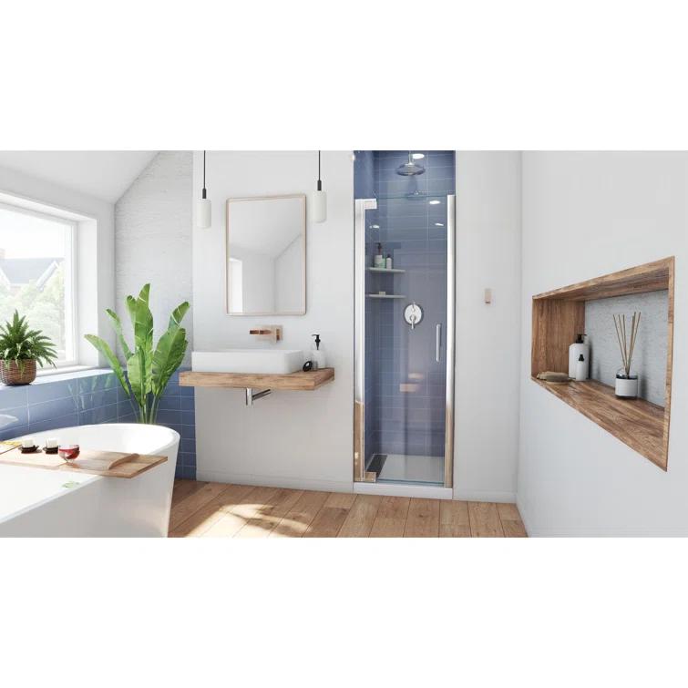 Elegance-LS 27" W x 72" H Pivot Frameless Shower Door with ClearMax™ Technology