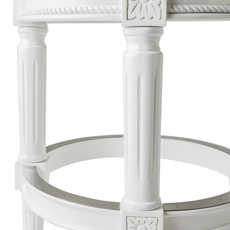 Maven Lane Maven Lane Pullman Backless Stool with Fabric Upholstery